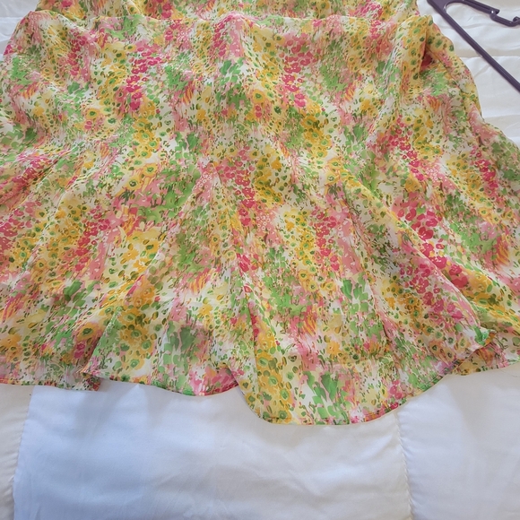 Ditsie Floral maxi dress size 16w Vtg DN design Easter Church - Picture 7 of 11